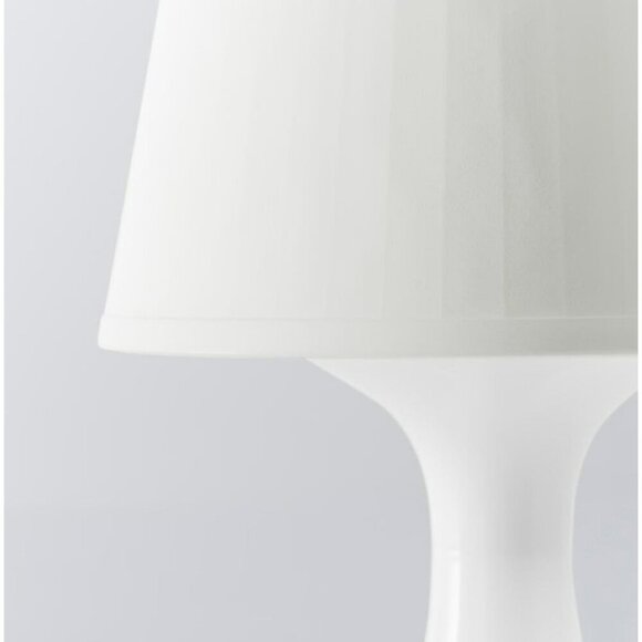 Ikea LAMPAN Tabletop Lamp Transparent White Base Light Plug In On/Off Switch - Picture 4 of 5